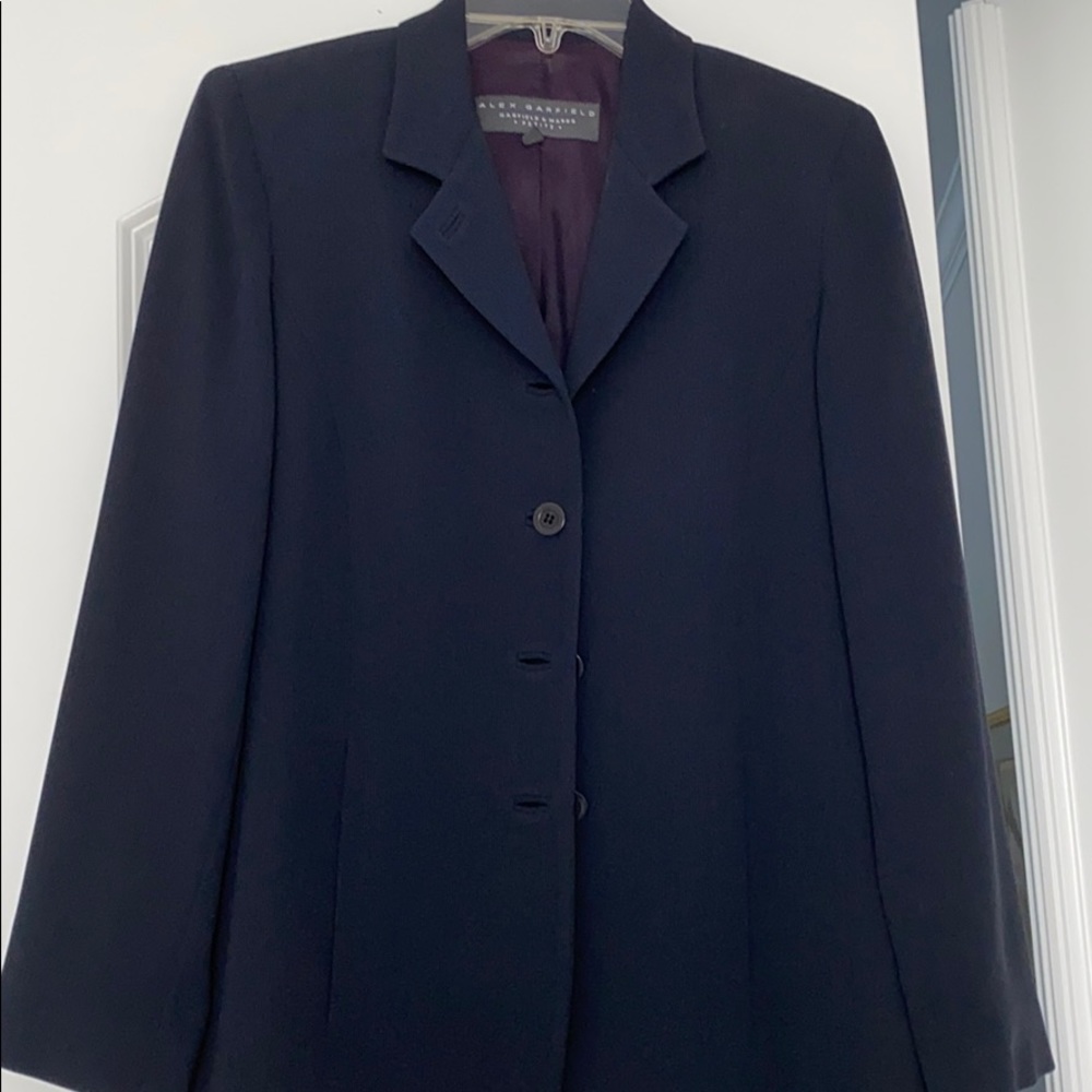 Alex Garfield 2 piece suit for work or play...NAVY BLUE